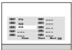 01 014 06 02 022 07 03 015 08 04 09 05 10 Clear Start Next