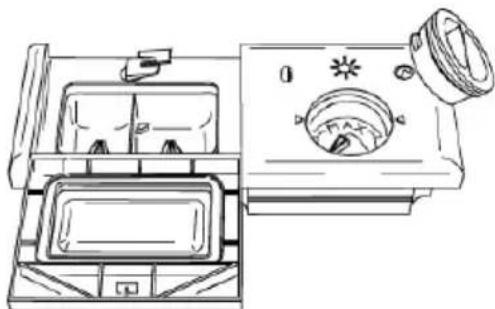 SMEG STA6248D9 - Gebruik van de doseerbakjes voor het glansspoelmiddel en het afwasmiddel - 1
