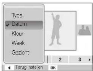 Type ✓ Datum Kleur Week Gezicht 2 3 > Terug Instellen OK
