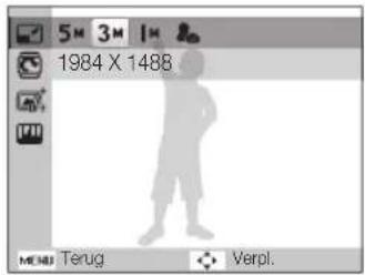 5M 3M 1M 1984 X 1488 MENU Terug Verpl.
