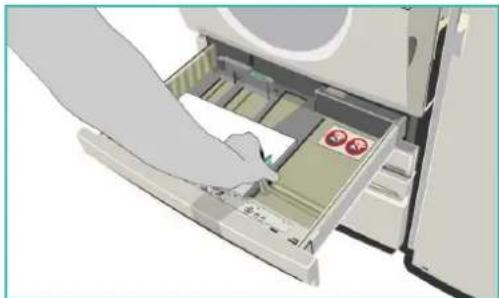 XEROX WorkCentre 5740V_AT - Papier in lade 1 en 2 plaatsen - 2