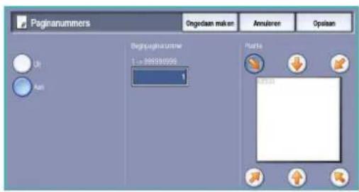 Pageanummers Ongedaan maken Annularen Opsaan U B Beginpageanummer 1 = 99998099 1 Platts 2013.03