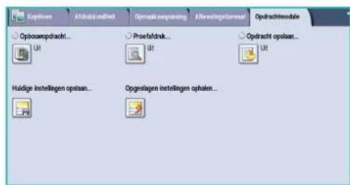 Kupplnen Afdraakveldnet Optoakt enopstning Allverstegeformset Opdrachtmodule Optoawspdracht... Uit Proefoldnik... Uit Opdracht opstaan... Uit Huidige instellingen opstaan... Opgestagen instellingen ophalen...