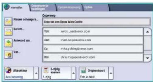 Internet Gesamurende kostungen Optima Options Nieuw omhangers... Bericht... Anteord am... Van... Orderwerp Scan van een Xerox Work Centre Van: xerox.user@xerox.com Aart: mail.knpe@xerox.com Cc: mke.gohling@xerox.com Bcc: chris.moqueens@xerox.com Attrukkel Auto-harbaning 2-zjdig semenin Origienersort 1-zjdig Foto an bakat