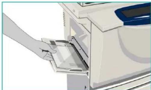XEROX WorkCentre 5755V_AQ - Papier in de handmatige invoer plaatsen - 1