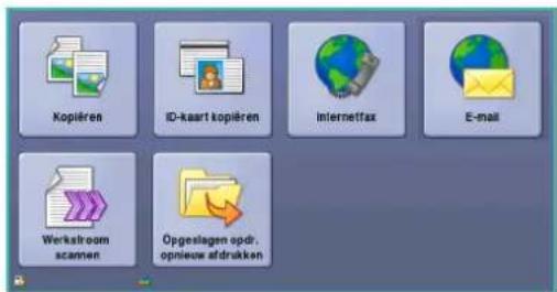 Kopiëren ID-kaart kopiëren Internetfax E-mail Werkstroom scannen Opgeslagen opdr. opnieuw afrukken