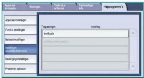 XEROX WorkCentre 5755V_AQ - Accountadministratie - 1