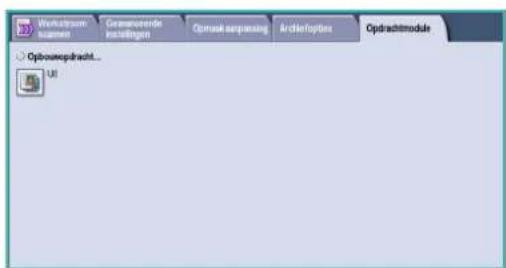 Worktrums laumen Gesamtverende instellungen Opsaktanspassing Architects Opdrachtmodule Opboursepracht... UI