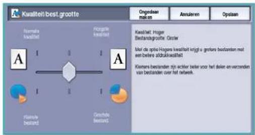 Kwaliteil/best.grootte Normale kwaliteil Hogers kwaliteil Kwaliteil: Hoger Bestandgrochte: Groer Mol de optie:Hogers kwaliteil krijgt u grotore bestanden met entbelere aldukwaliteil Kiemers bestanden zijn achter better voor het deken envarzenden van bestanden over het network.