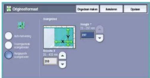 Origineelfraat Ongedsan maken Annulero Opslaan Auto-führendig Voorwijkde scangle(sen) Airpmasie scangle(sen) Scangle(sen) Hoopte Y 105 - 237 mm 297 Breebe X 265 - 420 mm 210
