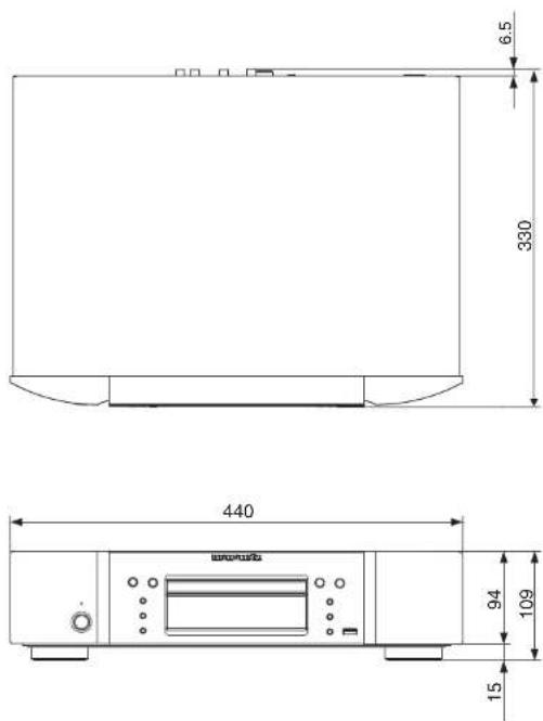 MARANTZ UD5005SG - Dimensions - 1