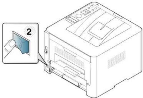 SAMSUNG ProXpress M3825DW - Het apparaat inschakelen - 2