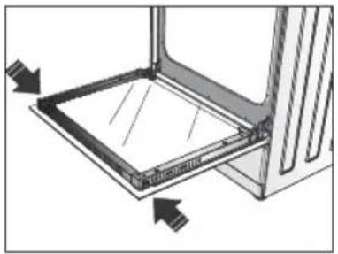 INVENTUM VFG6012WIT - Removing and installing the oven's front door glass - 1