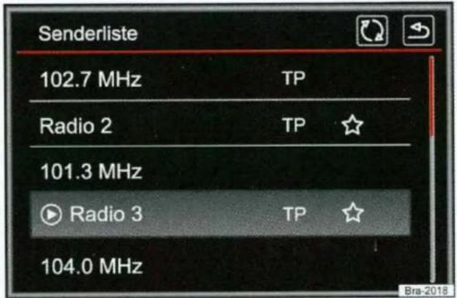 Senderliste 102.7 MHz TP Radio 2 TP ☆ 101.3 MHz Radio 3 TP ☆ 104.0 MHz Bra-2018