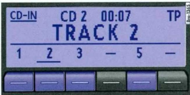 CD-IN CD 2 00:07 TP TRACK 2 1 2 3 - 5 -