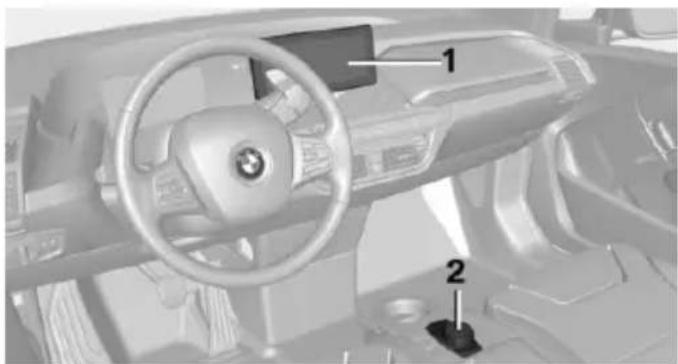 BMW i3 (2013) - Overzicht bedieningselementen - 1