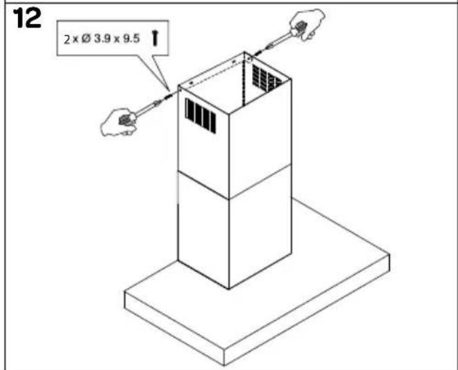 12 2 x Ø 3.9 x 9.5 ↑