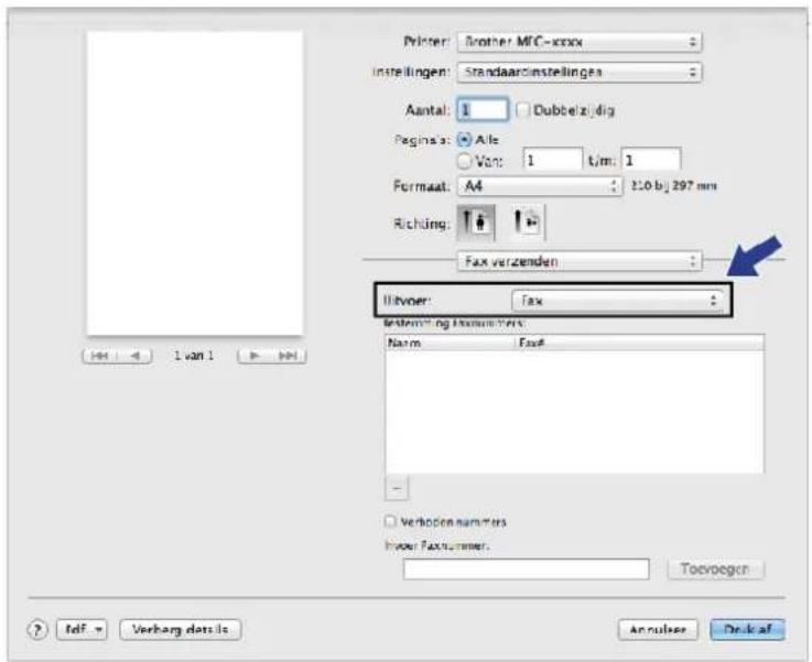 Printer: Brother MIC-xxxx Instellingen: standardinstellinges Aantal: 1 Dubbelzijdig Pages: Ate Van: 1 t/m: 1 Format: A4 2.0 bij 297 mm Richting: Fax verzenden Ulvoer: Fax Testemtig Instrument: Norm Fax Verhoden nummers In your Faxnummer. Toevoegen Iuf - Verhagen detais Annulser Drift af