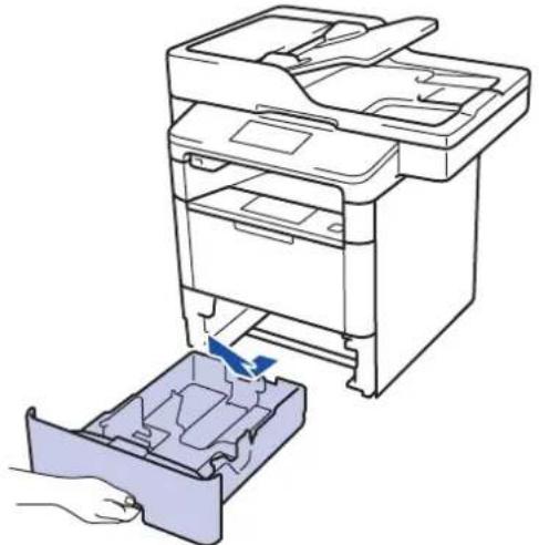 BROTHER MFC-L6900DWTSP - Normaal papier, briefhoofdpapier, gekleurd papier, dun papier en kringlooppapier in de papierlade plaatsen - 1