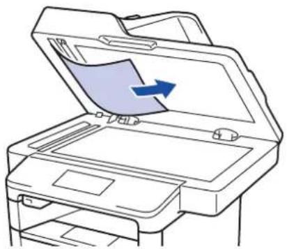 BROTHER MFC-L6900DWTSP - Document is vastgelopen onder het documentdeksel - 1