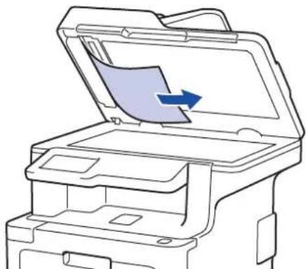 BROTHER MFC-L9570CDWTSP - Document is vastgelopen onder het documentdeksel - 1