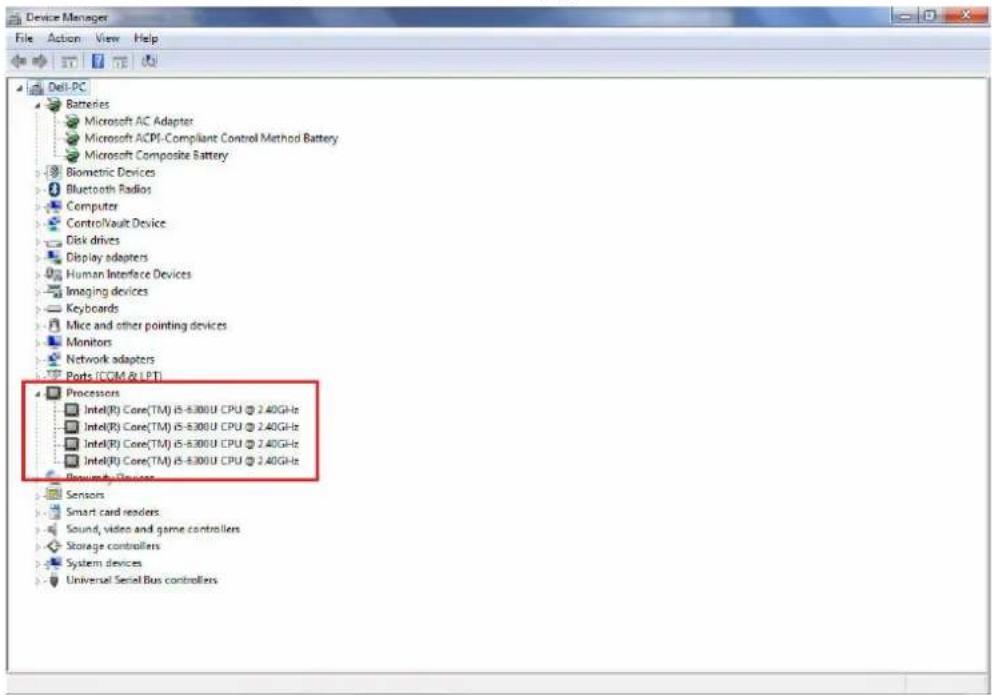 DELL Vostro 3576 - Processoren identificeren in Windows 8 - 1