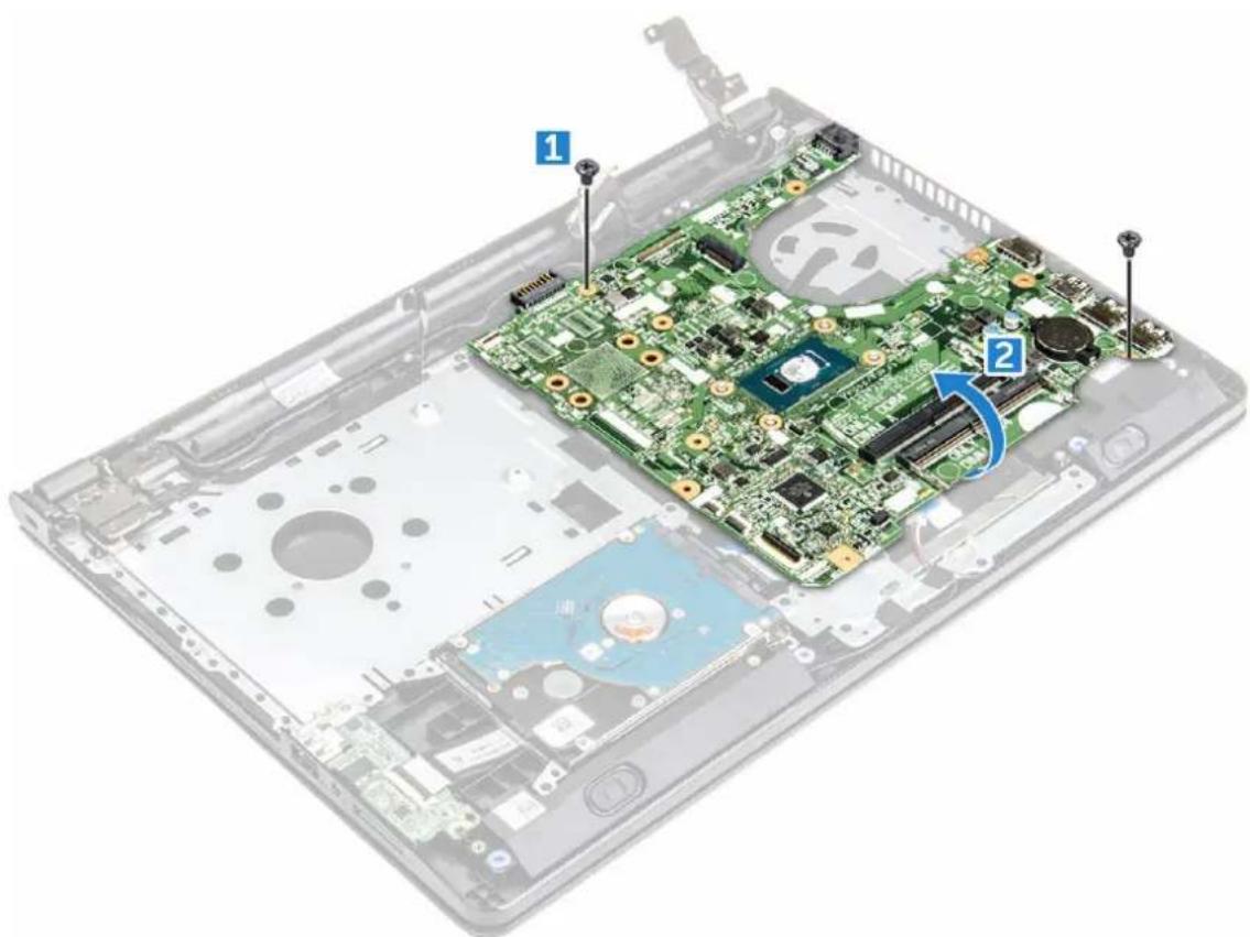 DELL Vostro 3576 - Het moederbord verwijderen - 3