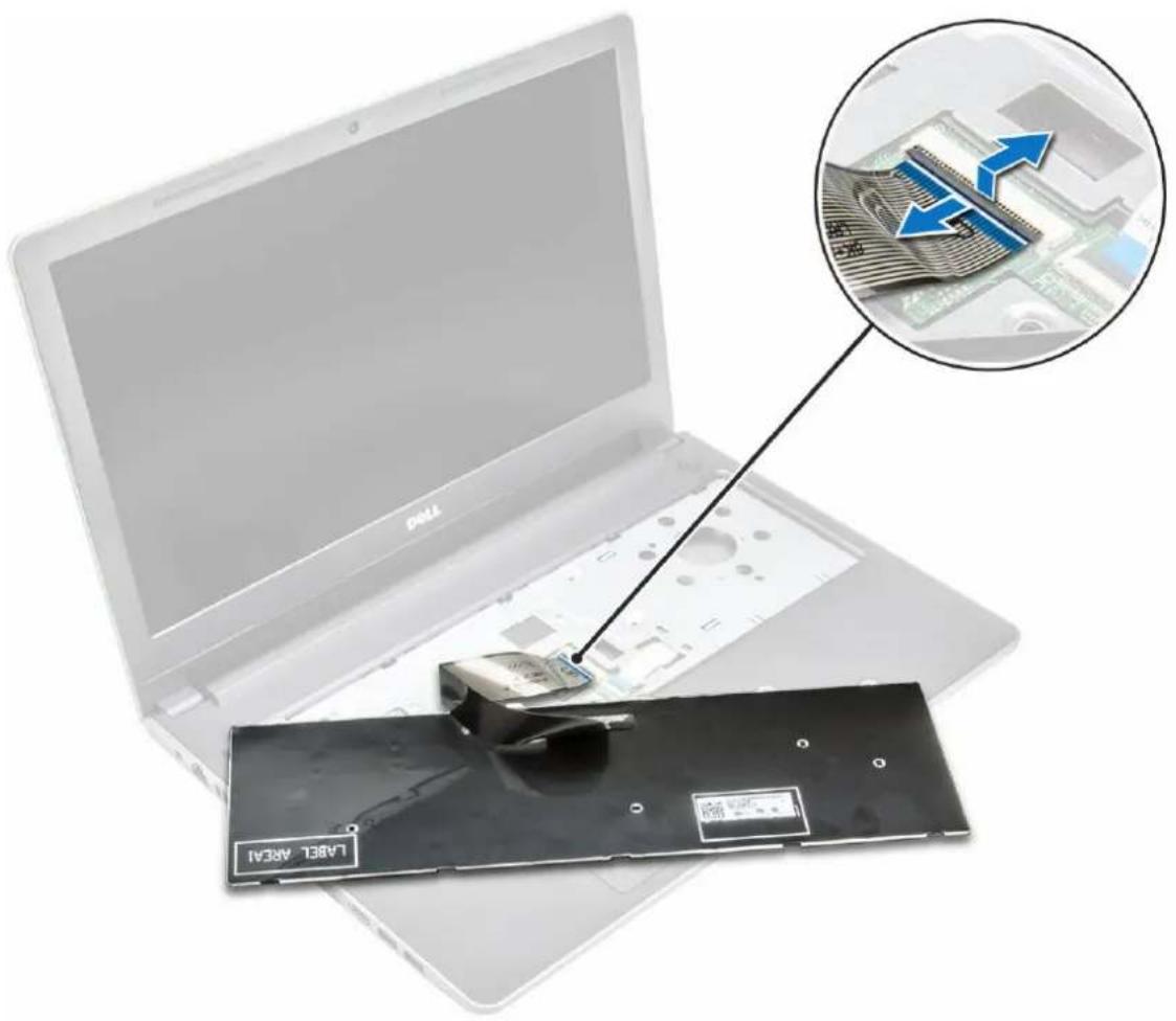 DELL Vostro 3576 - Het toetsenbord verwijderen - 2
