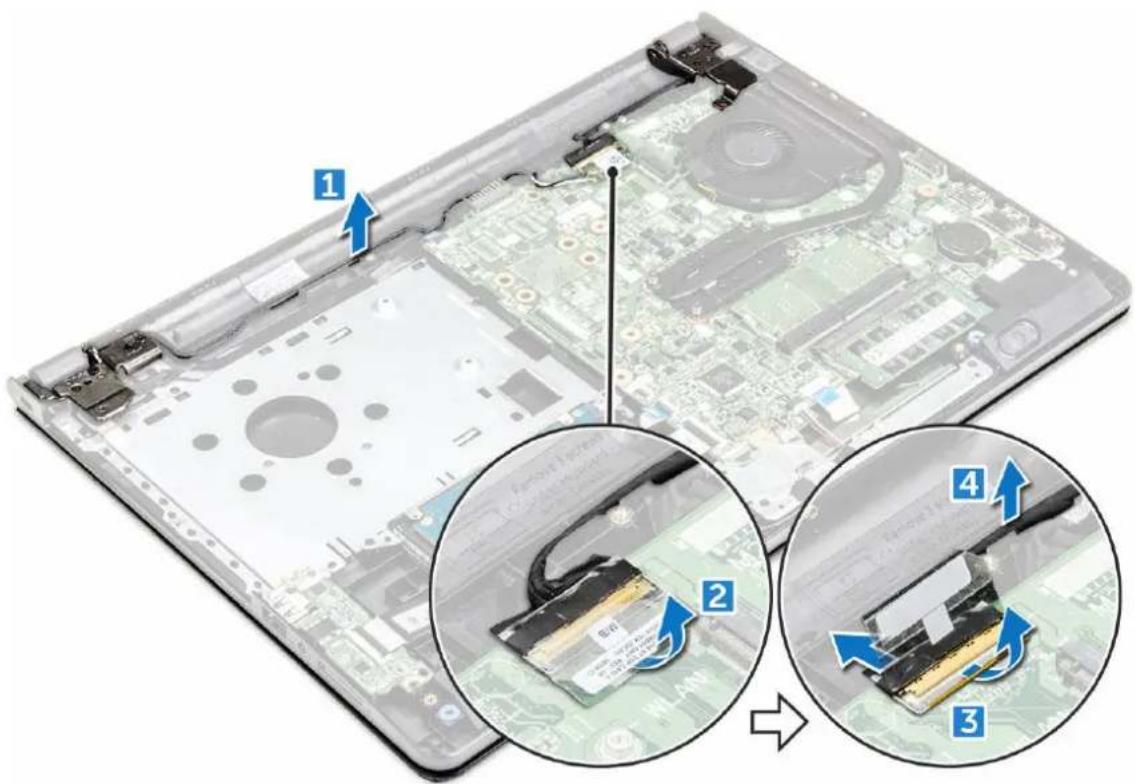DELL Vostro 3576 - De beeldschermeenheid verwijderen - 1
