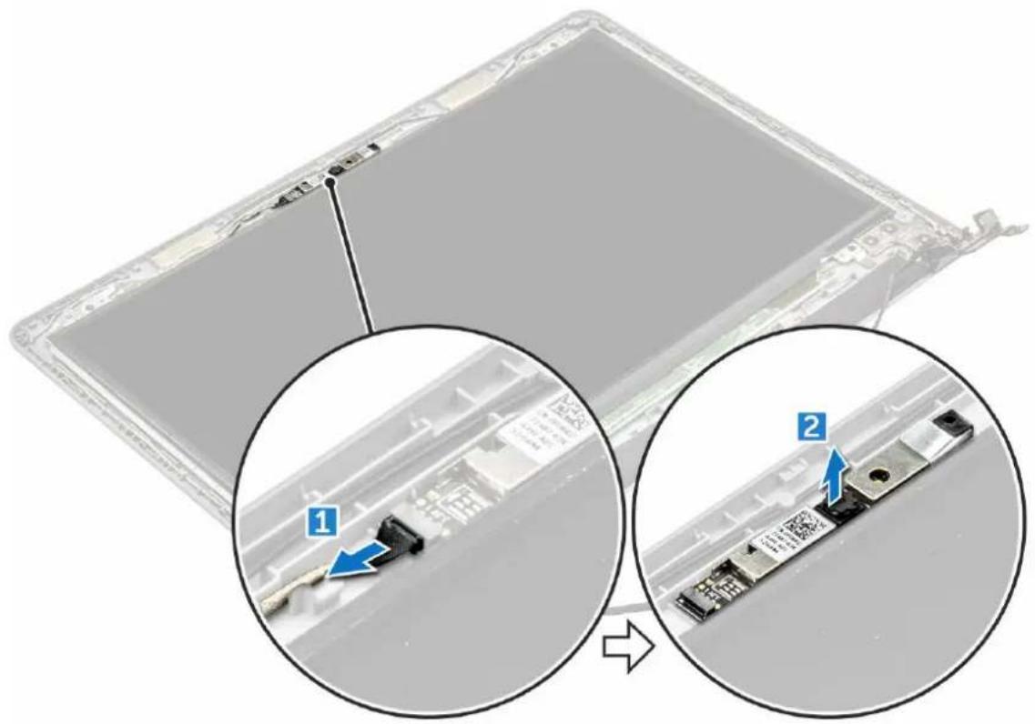 DELL Vostro 3576 - Het montagekader van het beeldscherm verwijderen - 1