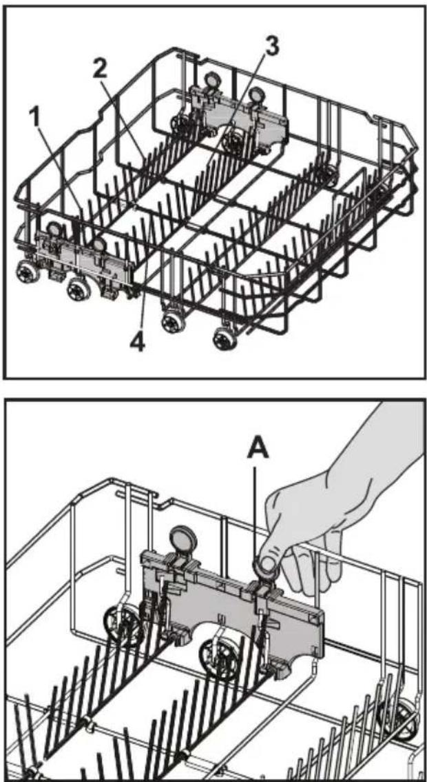 BEKO DFN 05211 X - Opklapbare onderrekjes (4 stuks) - 1