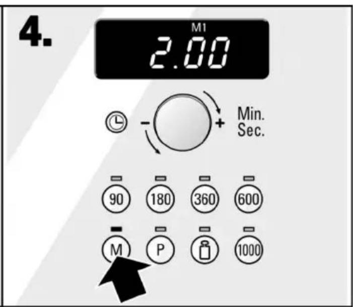 4. M1 2.00 Min. Sec. 90 180 360 600 - M P 1000
