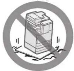 CANON ImageRUNNER ADVANCE C2230i - ■Vermijd installatie van de machine op de volgende plaatsen - 5