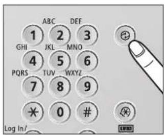 CANON ImageRUNNER ADVANCE C2230i - Als het touch panel display is uitgeschakeld - 1