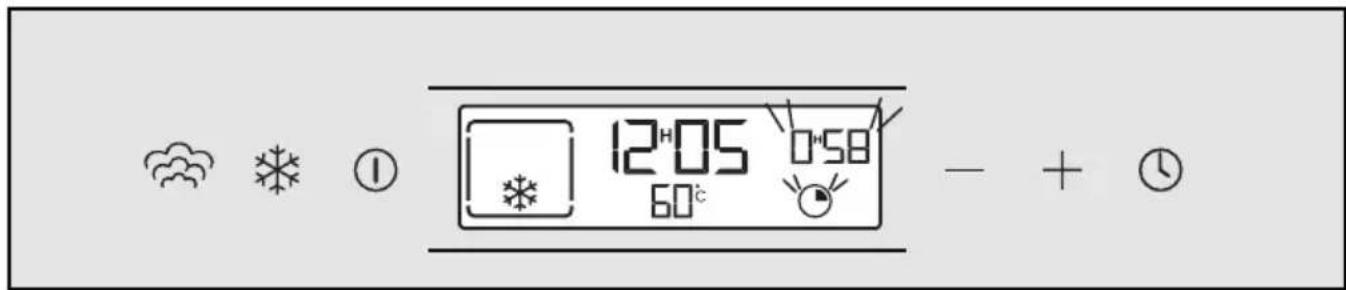 12:05 60°C 0:58 - + ⓣ