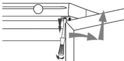 BRANDT CB1780 - Omkeren van de openingsrichting van de deur - 1