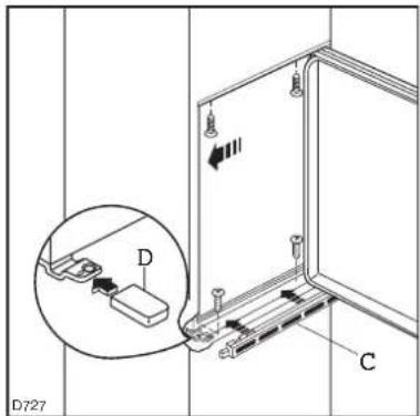 BRANDT SB1500E - Wijzigen van de draairichting van het vriesvakdeurtje - 4