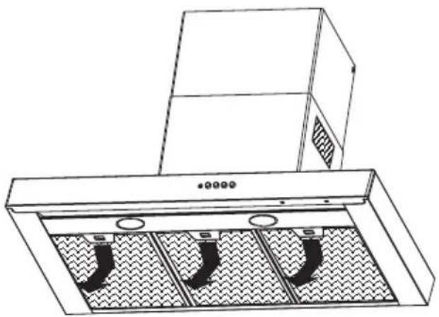 ZANUSSI ZHC 941 X - • Verwijdering van de filters - 1