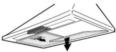 AEG 835 D - Het metalen vetfilter uitnemen - 1