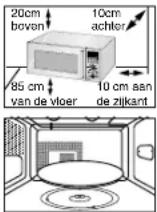 SAMSUNG CE1151 - De magnetronoven installeren - 1