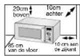 SAMSUNG CE1101 - De magnetronoven installeren - 1