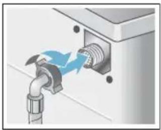 SIEMENS IQ700 WM14W542NL - Aansluiting - 2