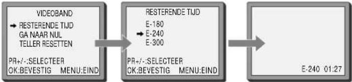SEG VCR2360NL - Resterende tijd en speelduur van de cassette - 1