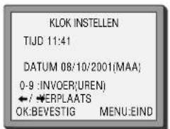 SEG VCR2360NL - Datum en tijd instellen - 6