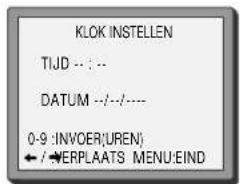 SEG VCR2360NL - Datum en tijd instellen - 4