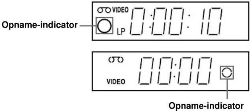 Opname-indicator VIDEO 0:00:10 LP OPname-indicator VIDEO 00:00 OPname-indicator