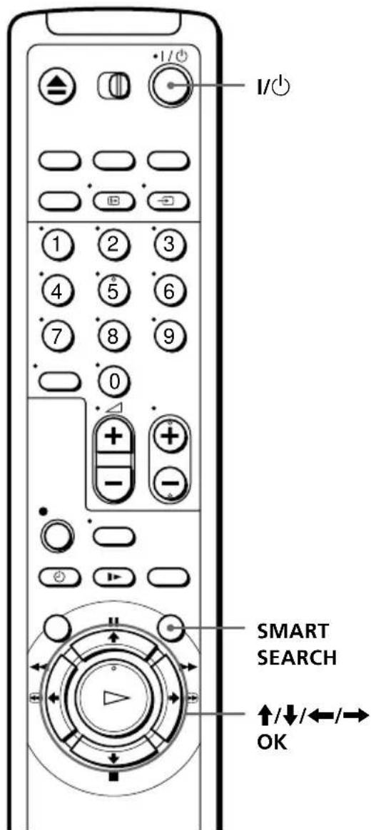 I/O 1/2 3 4 5 6 7 8 9 0 + - + SMART SEARCH ↑/↓/←/→ OK