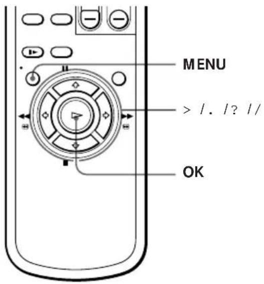 MENU > / . /? // OK