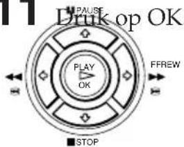 11 PAUSE Druk op OK PLAY OK FFREW ■ STOP