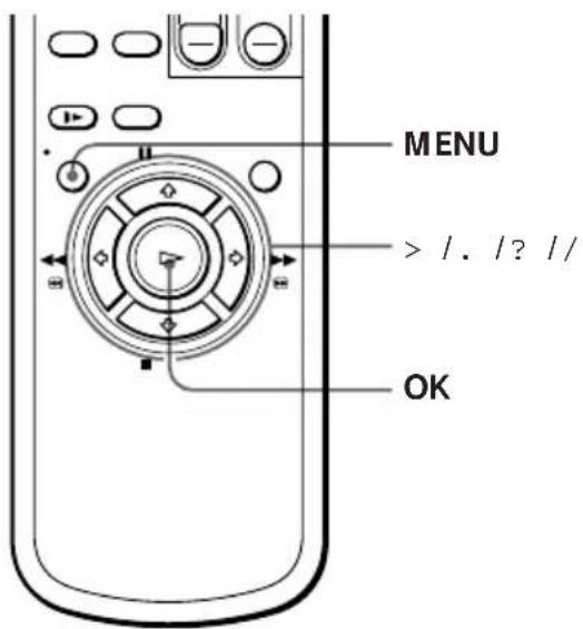 MENU > /. /? // OK